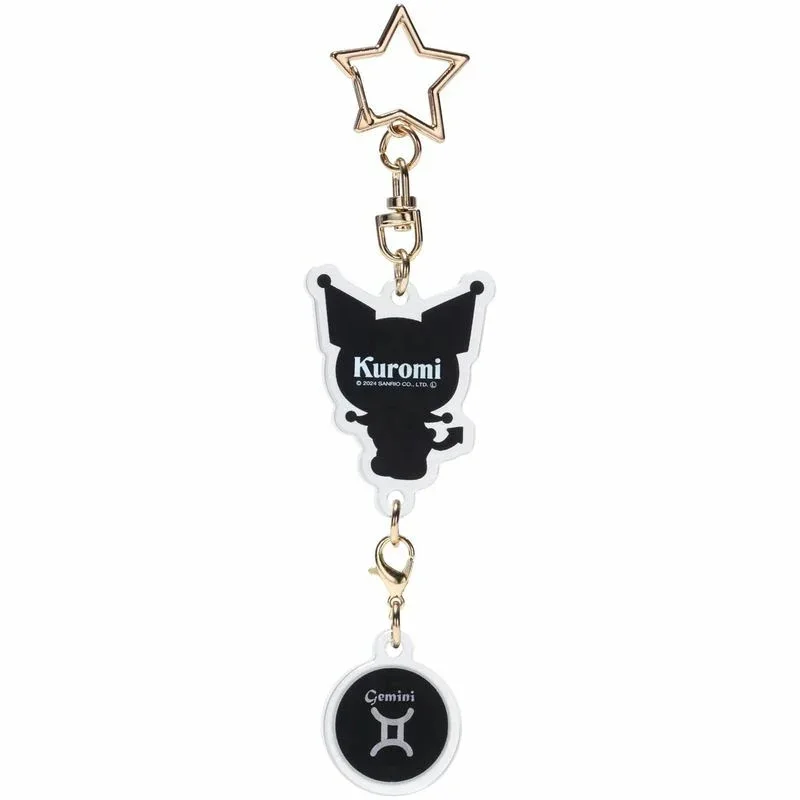 HELLO KITTY - Kuromi - Gemini Astrological Symbol Keychain